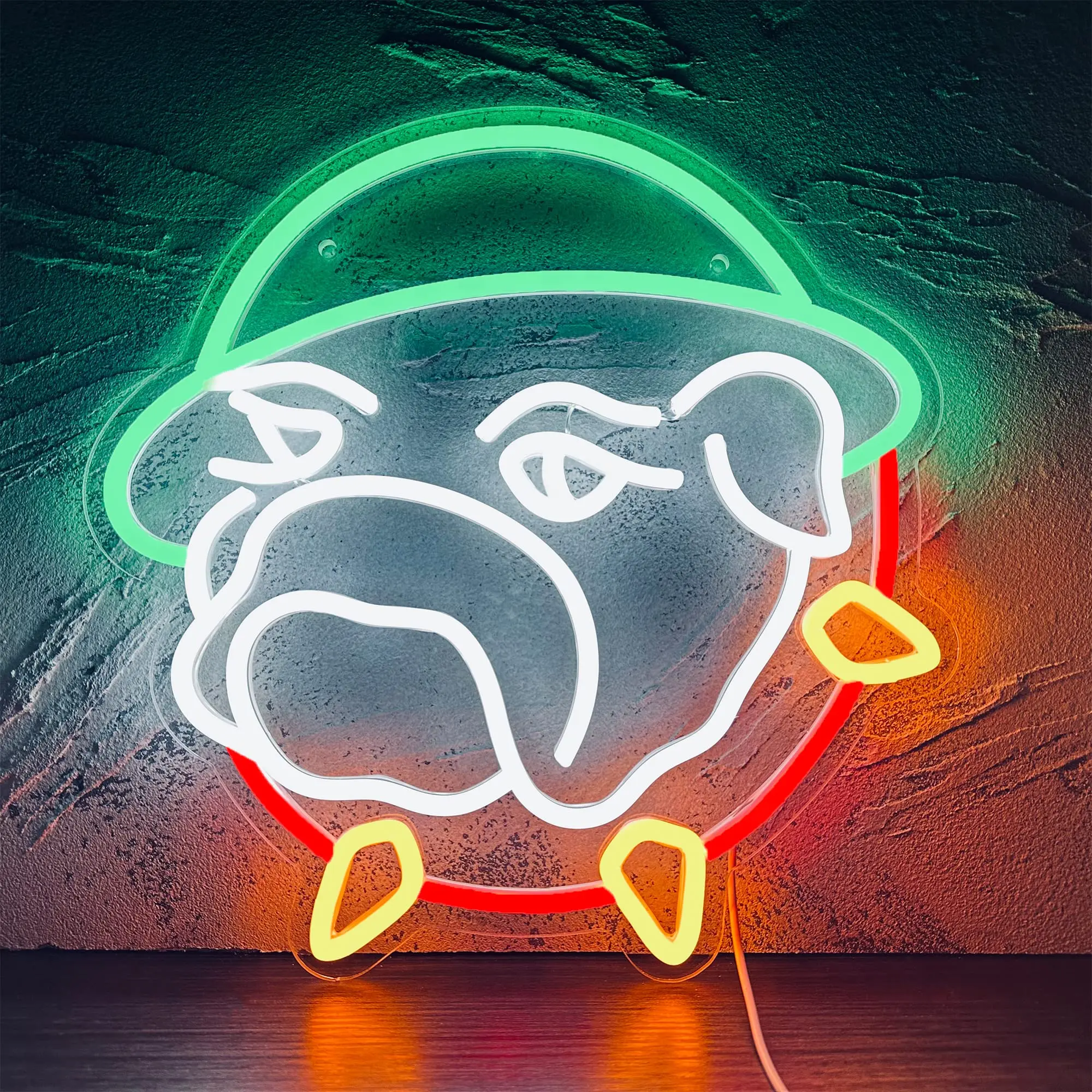 

Bulldog Neon Sign Led Animal Light for Kids Room Party Birthday Club Art Wall Decor Great Gift for Kids Teenager