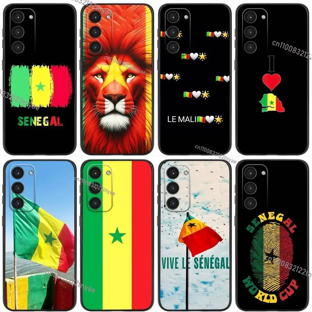 

Senegal Flag MAP Phone Case For Samsung Galaxy A20,21s,22,31,32,52,53,72,73,80,91 Soft Liquid Silicone Black Cover