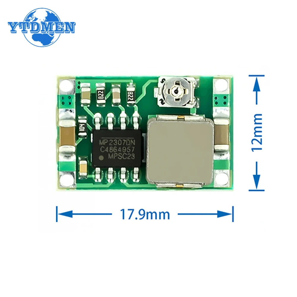 5PCS Mini360 DC-DC Buck Converter Down Module MP2307DN Regulator Power Supply Modules 4.75V-23V To 1V-17V