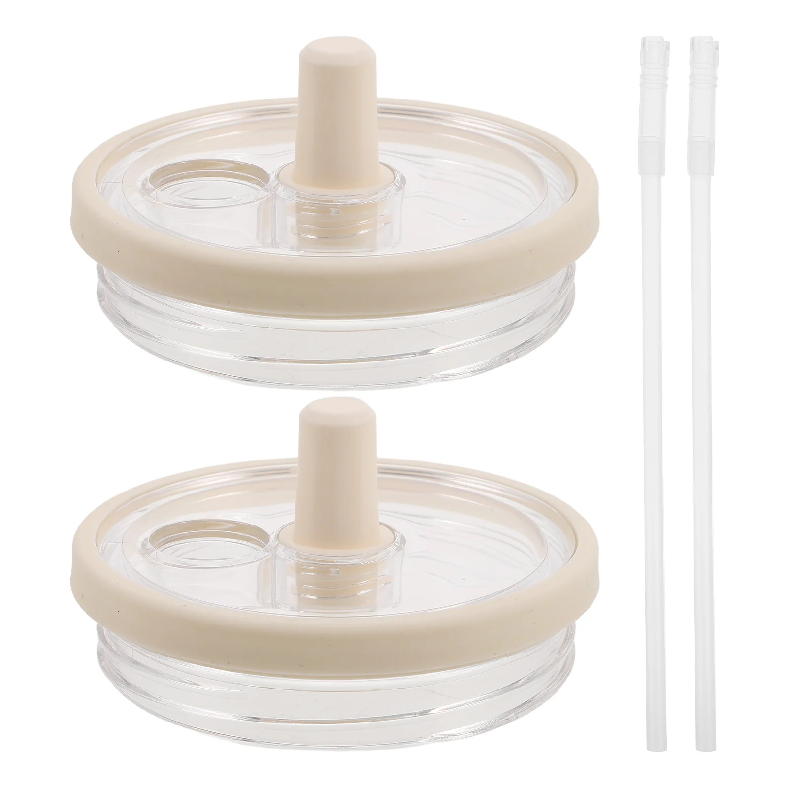 2 قطعة غطاء كوب شفاف مقاوم للانسكاب استبدال غطاء بهلوان مقاوم للرذاذ مانع للتسرب قابل لإعادة الاستخدام غطاء كوب للسفر استبدال