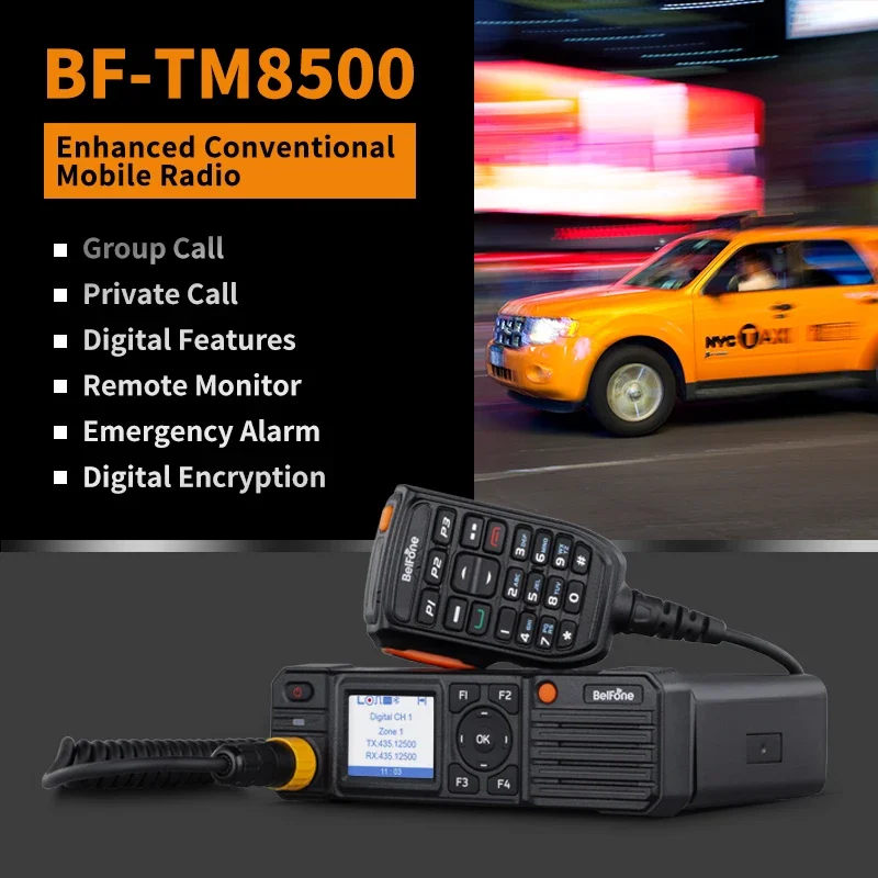 High Output 50 Watts Scanner Mobile Radio transceiver Mini Portable Vhf Uhf Vehicle Radio