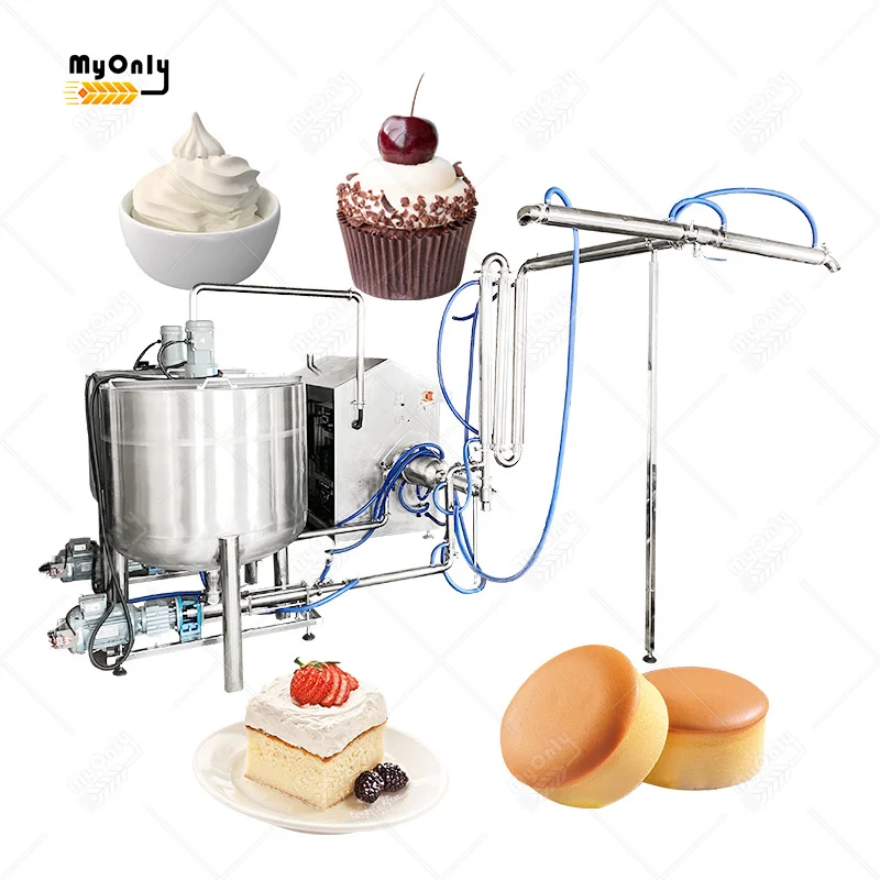 MY Sour Cake Cream Máquina batida Pasta de pastel de malvavisco continua la máquina de aireación de mezcla