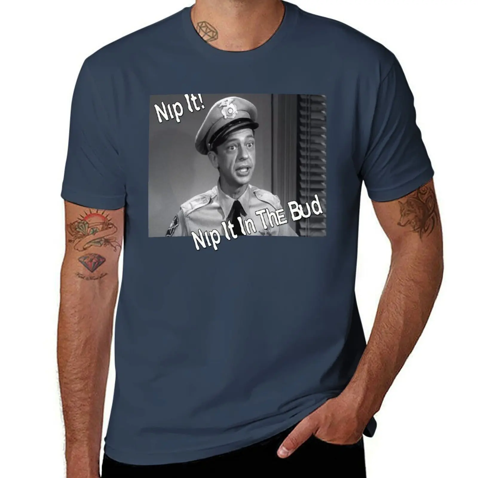 Barney Fife, Nip It T-Shirt Aesthetic clothing plus size tops mens fashion