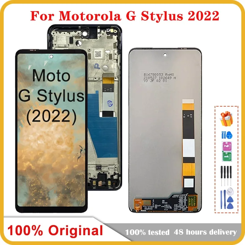 

6.8" Original For Motorola Moto G Stylus 2022 LCD Display Touch Screen Digiziter Assembly For Moto G Stylus 2022 LCD Screen