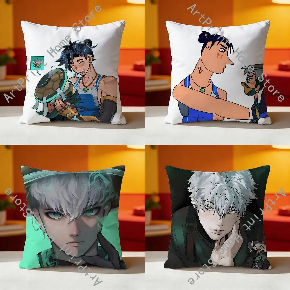 O-OverwatchES Wuyang Mizuki Various Sizes Square Pillow Case For Car Home Bedchamber Decor Custom Valentine gift