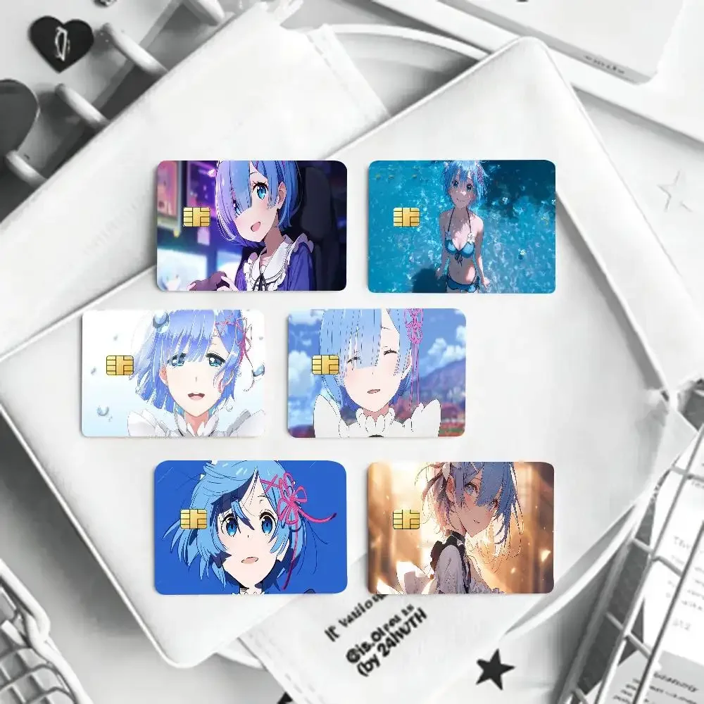 Re Life In A Different World From Zero Credit Card Sticker Waterproof PVC Skin Cover For Debit Bank Card, Removable Card Decal