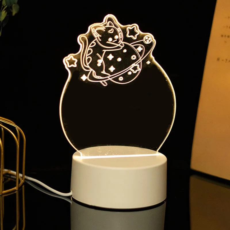Hot Sale Message Board Calendar Note Light Bedroom Home Decoration Acrylic