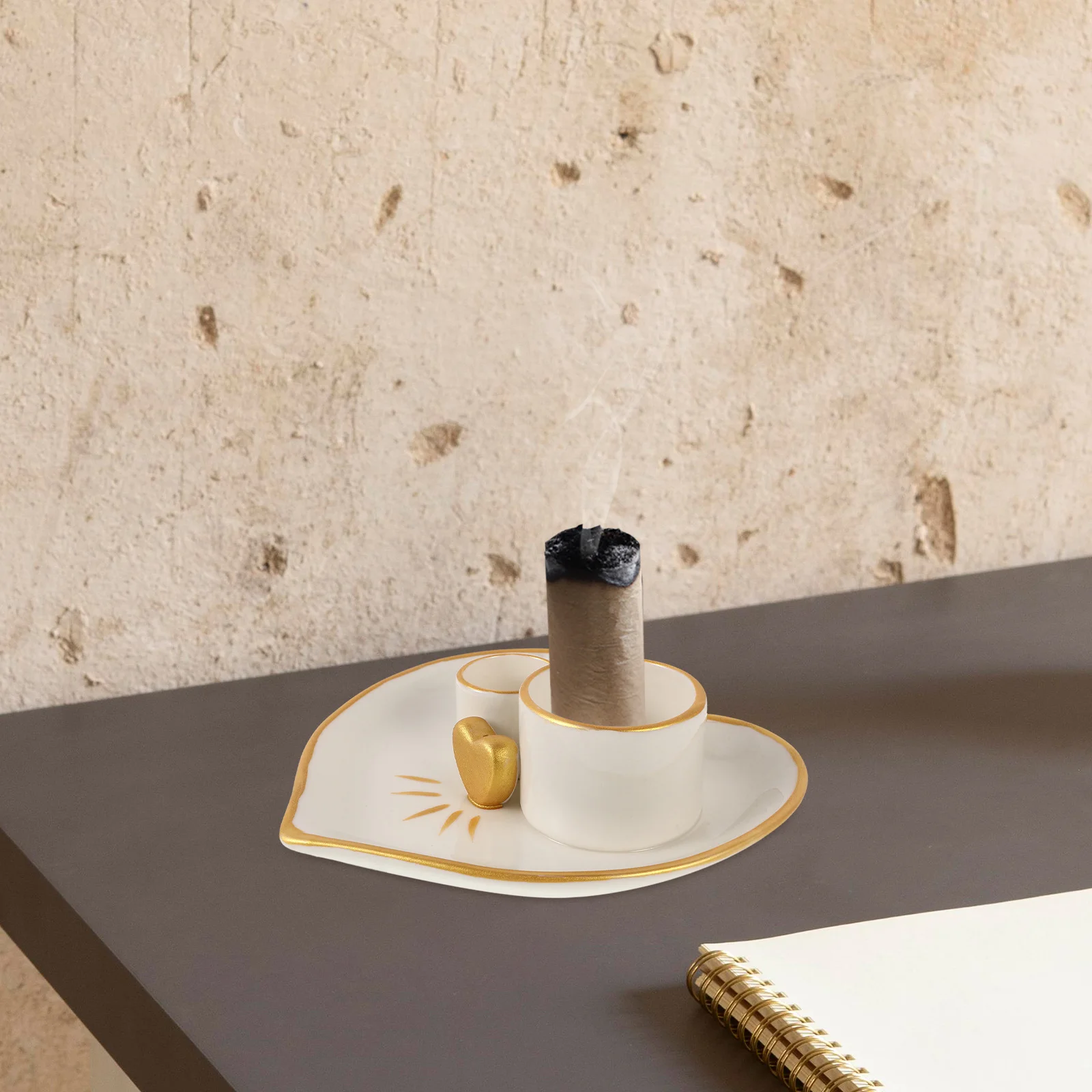 

Ceramic Burner Tray Sage Burning Holder Decorative Tray Home Room Office Hotel Decor Incense Burners Purifying Stick