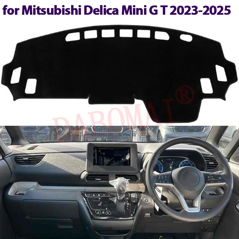 

Car Dashboard Sun Shade Cover for Mitsubishi Delica Mini B3 Series G T Premium 2023-2025 Mat Avoid Light Pad Anti-UV Carpet