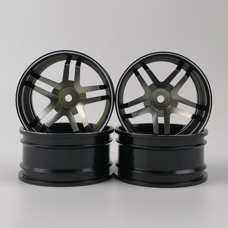 

3/6/9/12mm Offset 4pcs CNC Machined Aluminum Wheels Rims 1/10 Scale RC Car On-road Drift Touring Model Hobby