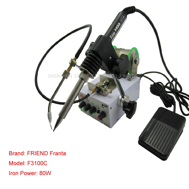 1PC F3100C Automatic tin feeding machine constant temperature soldering iron Teclast iron multi-function foot soldering machine