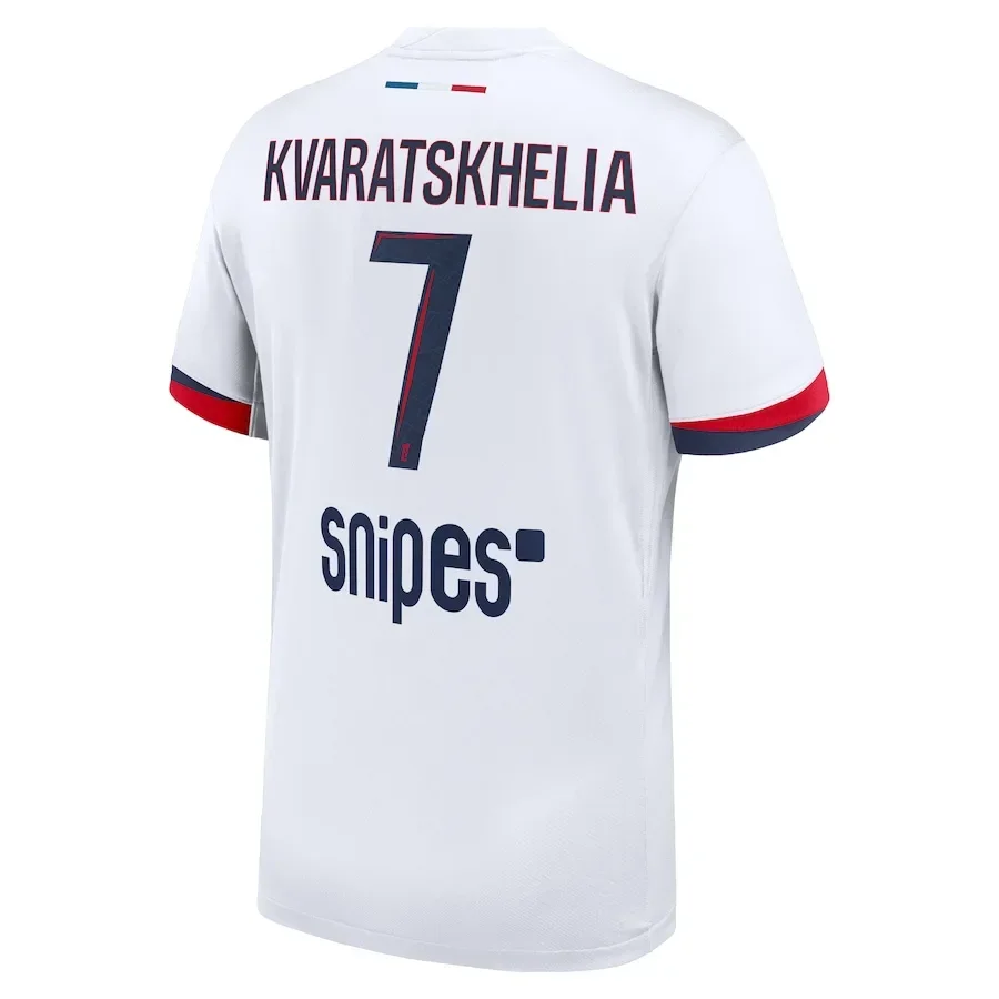 2025 قميص كرة القدم الرجال النساء الاطفال الملابس Psg المنزل جيرسي تنفس سريعة الجافة امتصاص العرق مطاطا تي شيرت