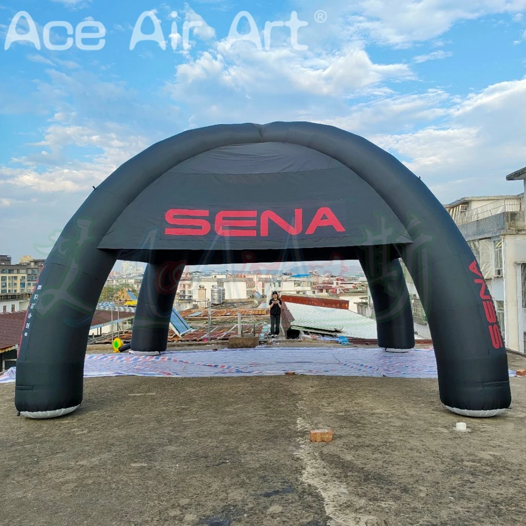 Barraca inflável exterior da abóbada do aranha da impressão do logotipo personalizado para a venda promocional