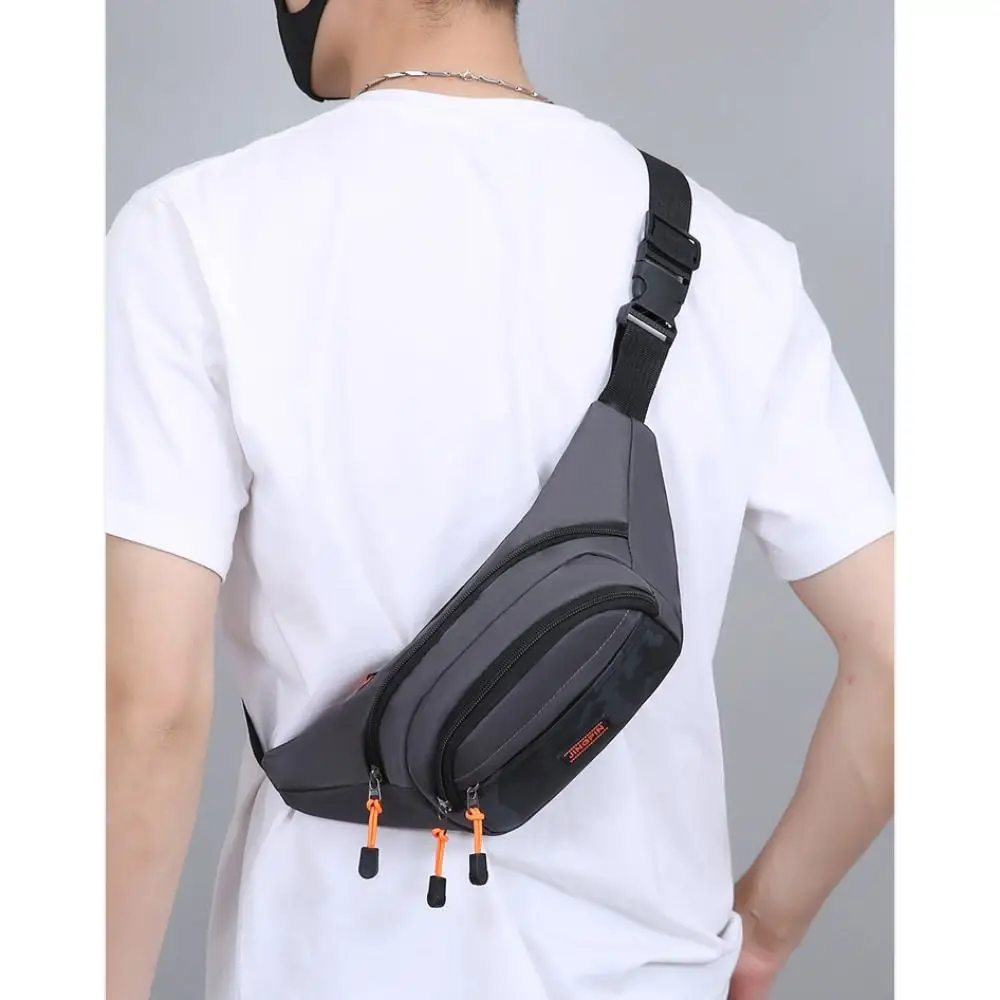 Casual Men\'s Chest Bag Handbag Lightweight Oxford Fabric Crossbody Shoulder Bag Stylish Men\'s Waist Packs Male Chest Bag