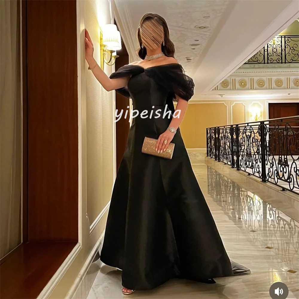 Индивидуальные современные стильные замысловатые шармезные расшитые блестками и бисером длинные платья трапециевидной формы с открытыми плечами на заказ платья для особых случаев в стиле ретро