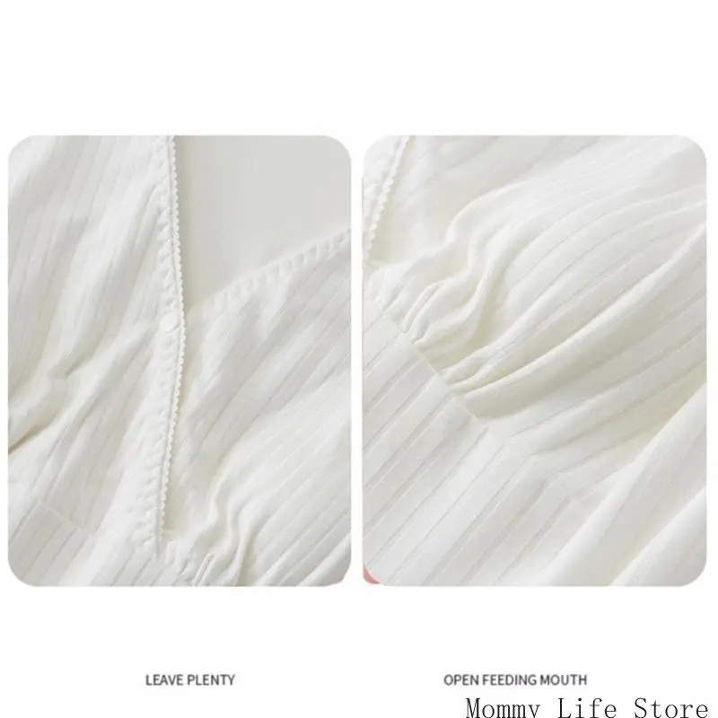 Стильная ночная рубашка для кормящих мам, мягкая дышащая одежда для сна для кормящих мам