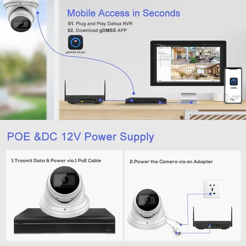 8MP IR Wizsense IP Camera Built-in Mic SD Card SMD Plus Security CCTV Surveillance Network Cameras