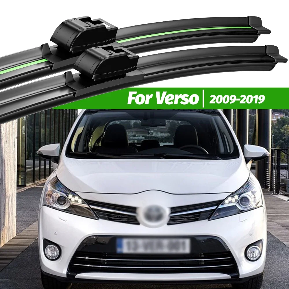 

For Toyota Verso 2009-2019 2pcs Front Windshield Wiper Blades 2010 2011 2012 2013 2016 2017 2018 Windscreen Window Accessories