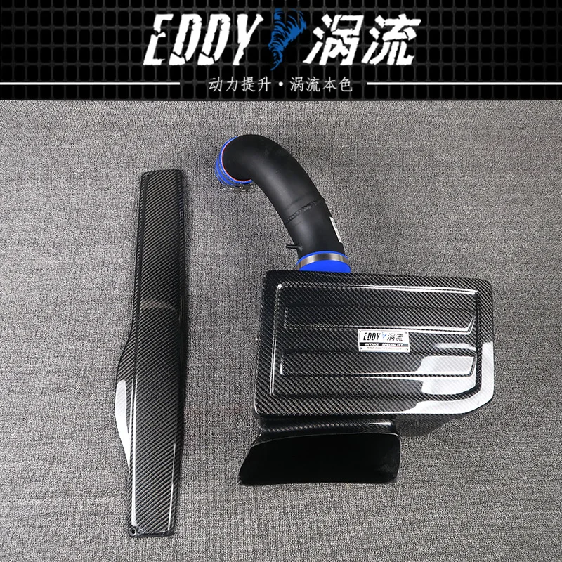 EDDY Intake System Air Intake Pipe & Carbon Fiber Box Air Filter for VW Magotan Golf 7 1.4T GTI 1.8/2.0T 330TSI 380TSI 2014-2019