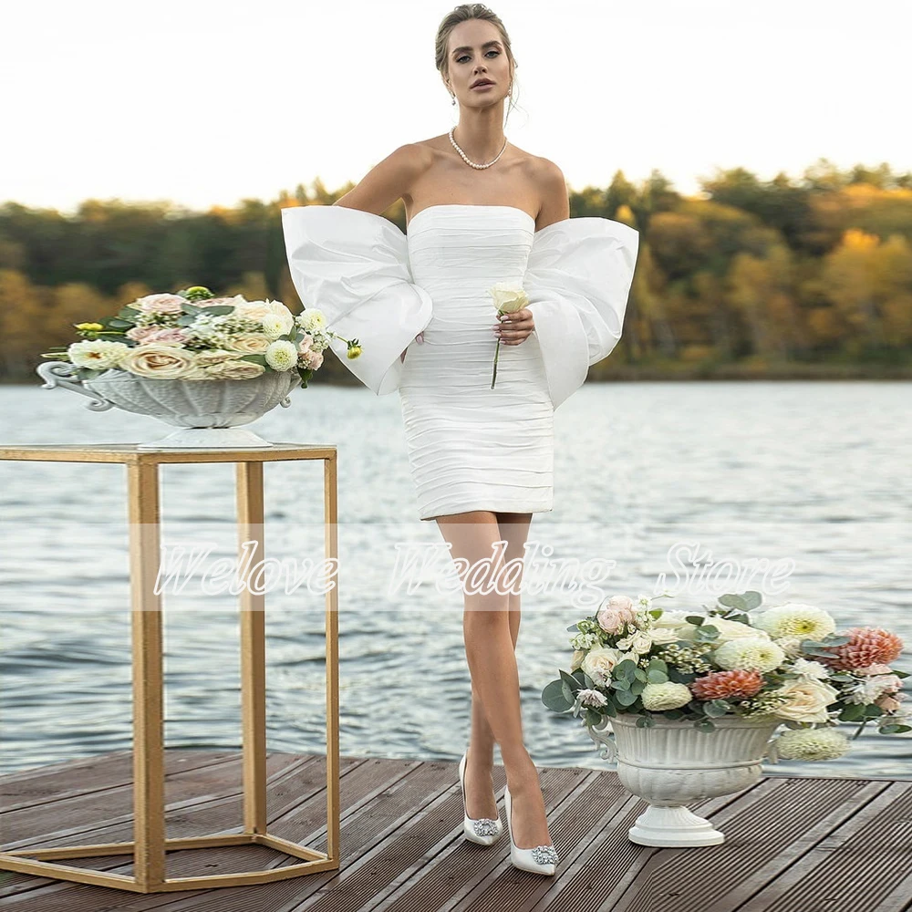 Vestido de novia Vintage de manga larga con cuello redondo, vestido de novia con encaje, línea A, verano 2022