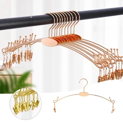 5/10pcs Metal Hangers For Underwear Bra Clothespin Panties Clip Hanger Non-Slip Clothes Drying Rack Wardrobe Storage Organizer