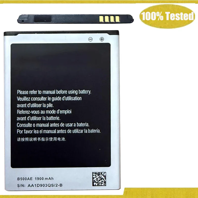 1900mAh 3.8V Replacement Battery B500AE B500BE Phone Batteries for Samsung Galaxy S4 Mini GT-i9190 i9192 i9198 i9195