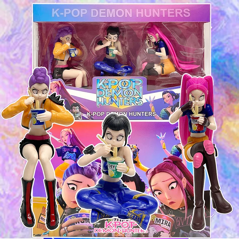 2026anime KPop Devil Hunter poupée vinyle jouet Rumi Mira Zoi personnage masque en vinyle avec boîte ornement jouet noël nouvel an cadeau
