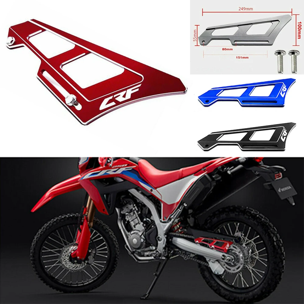 

Для HONDA CRF450L CRF450RL CRF300L Rally 300L 450L 450RL 450 L RL 2019-2022 защита цепи CNC с логотипом CRF
