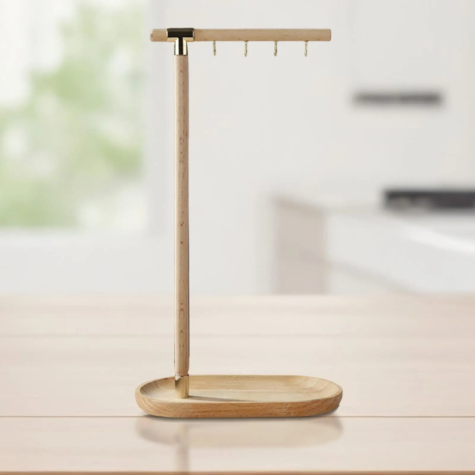 الصينية فرشاة الجرف الخشب الرياح الرنين حامل عرض موقف Windchime حامل ديكور