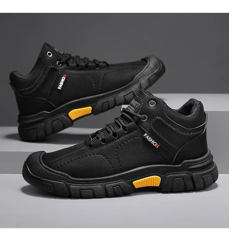 ankle boots Men's Boots, Outdoor Hiking Shoes, Men's High-quality and Fashionable Desert Tactical Hiking Boots Casual Snow Boots