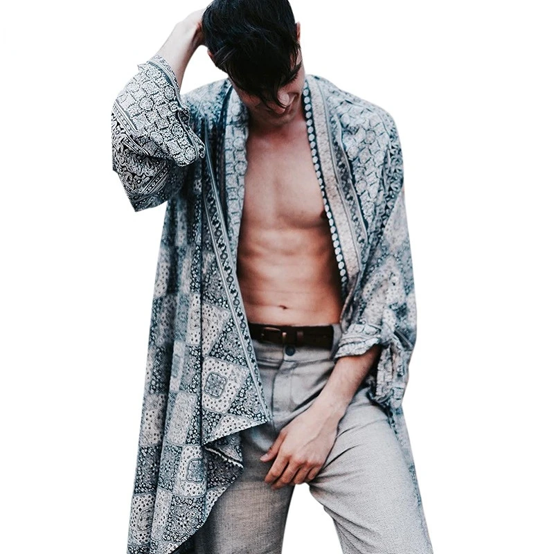 

2022 Autumn Winter Men's Loose Casual Trendy Trench Coat Elegant Casual Cardigan Personality Luxury Clothes Free Shipping