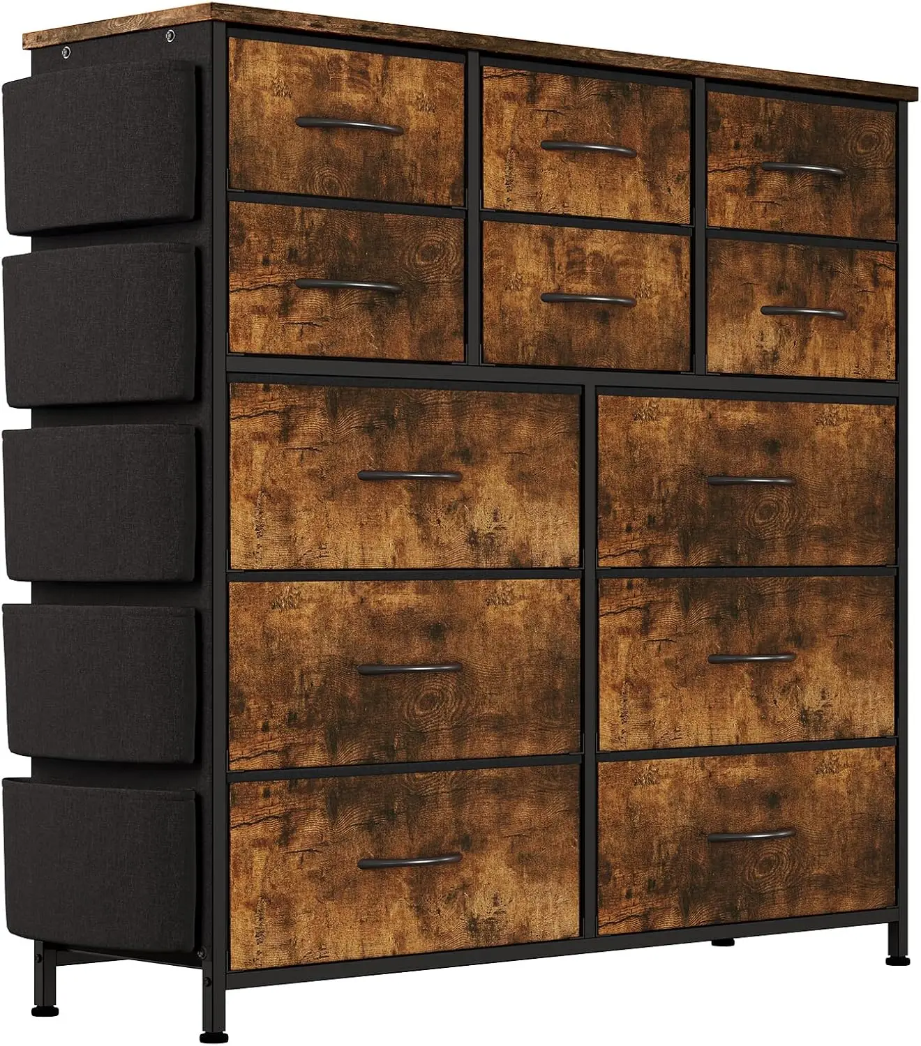 

Комод для спальни с 12-мя ящиками, комодами и комодами для прихожей, прихожей, органайзер для хранения с тканью