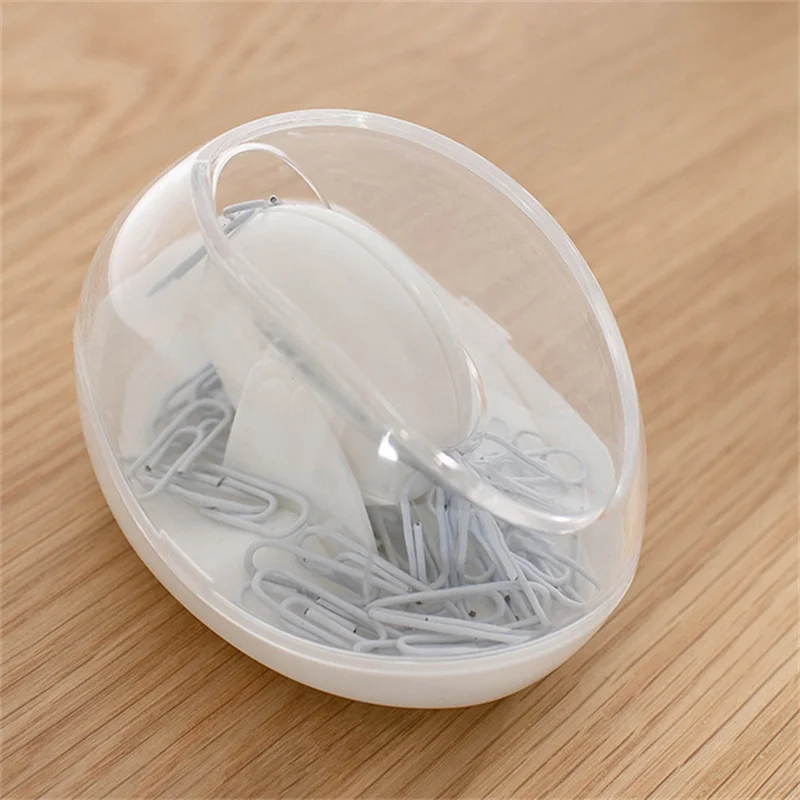 Paper Clips Storage Box With Magnetic Paperclips Holder Bookmarks Dispenser Home School Office Supplies