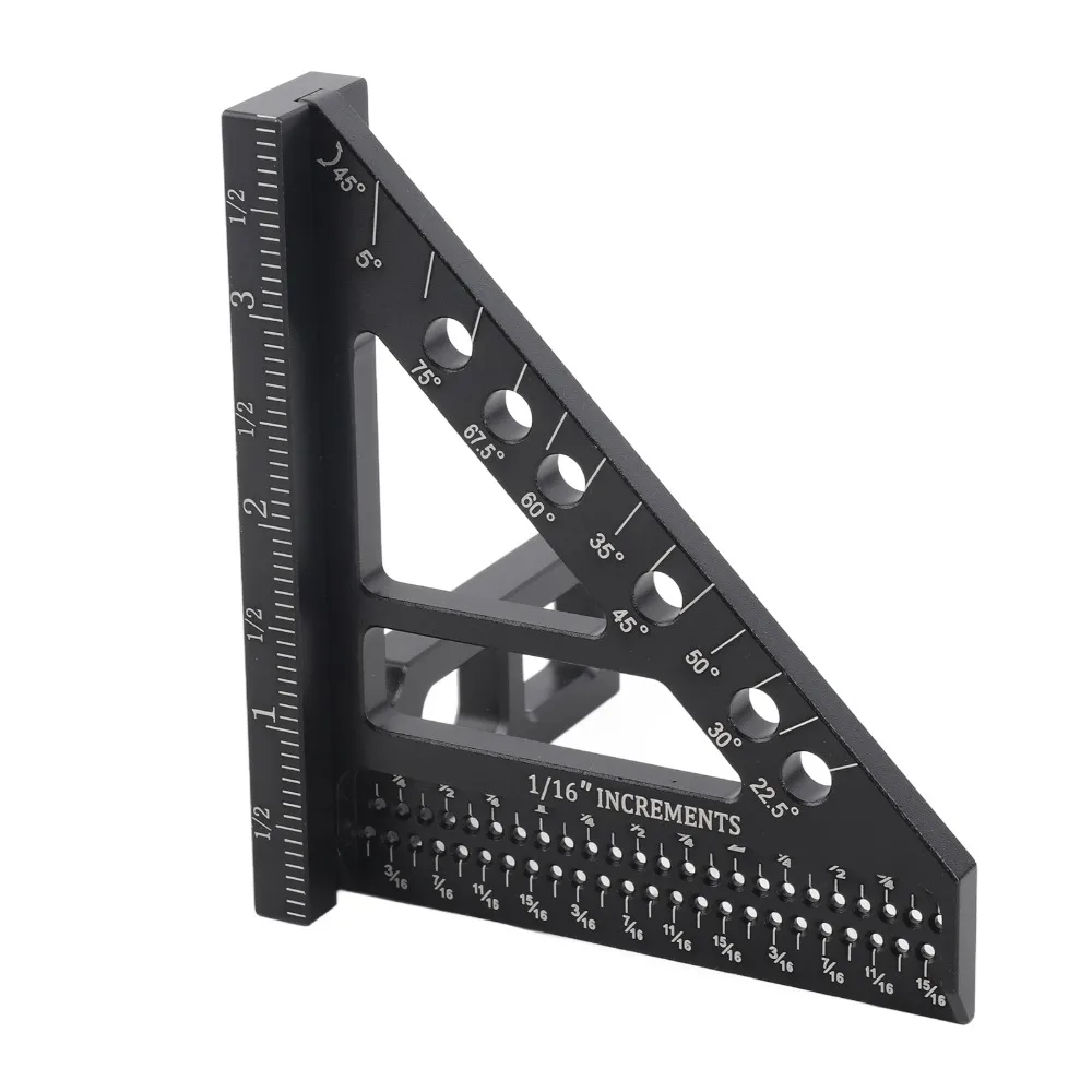 Aluminum Alloy Multi-Angle Carpenter Square 3D Design Right Angle Gauge Calibration Ruler Gauge Aluminum Carpenter Square