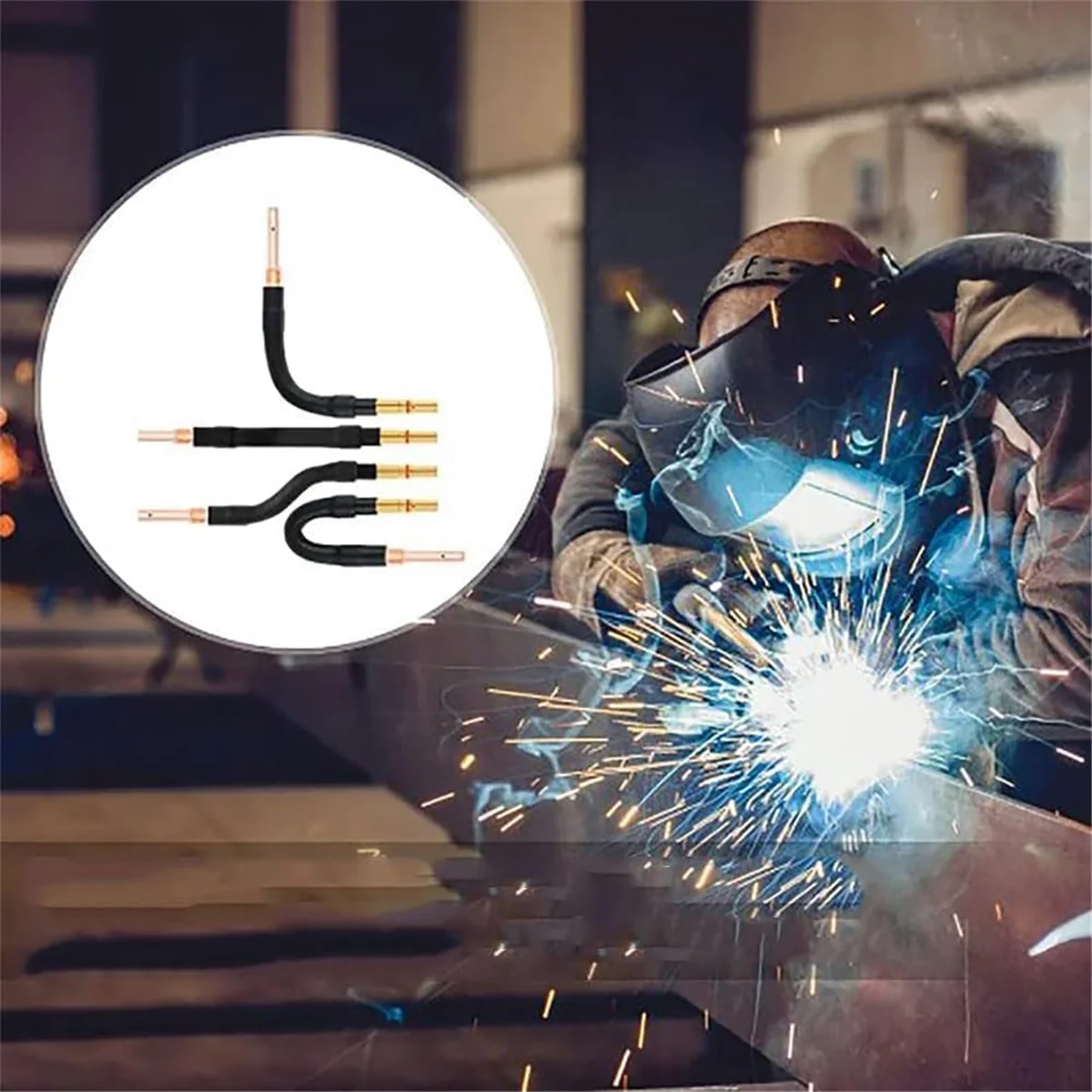 ESTR Schweißpistole, gerades Rohr, gerades Stab, gerades Rohr für Schweißpistolen, Schweißzubehör, 350 A