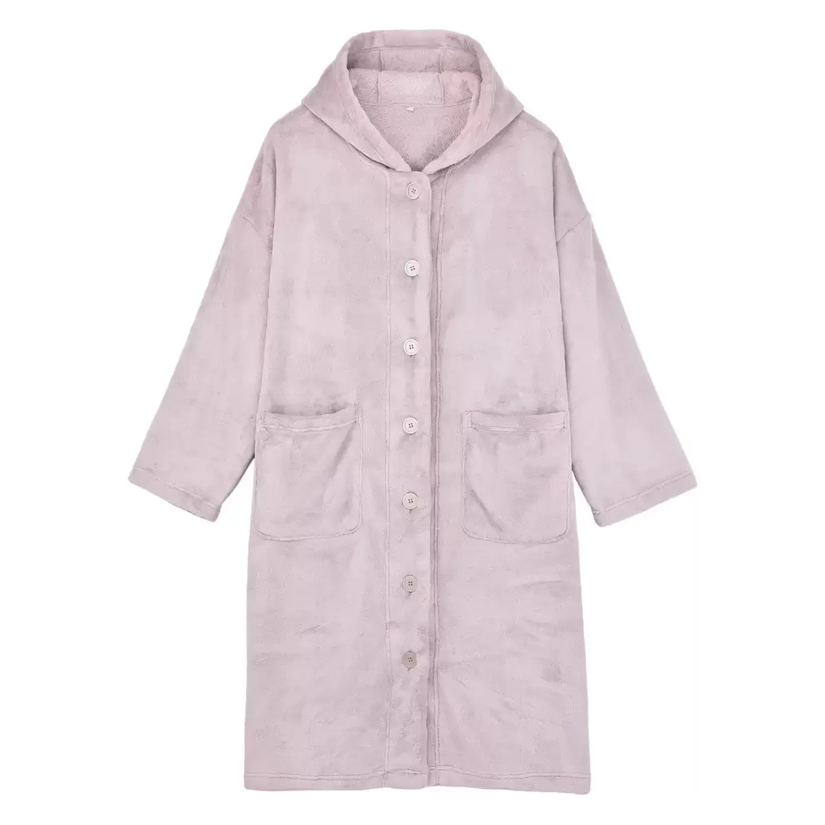 high-quality-women's-microfiber-hooded-long-dress-open-cardigan-home-clothes-set-with-pockets-sleepwear-set-japanese-style