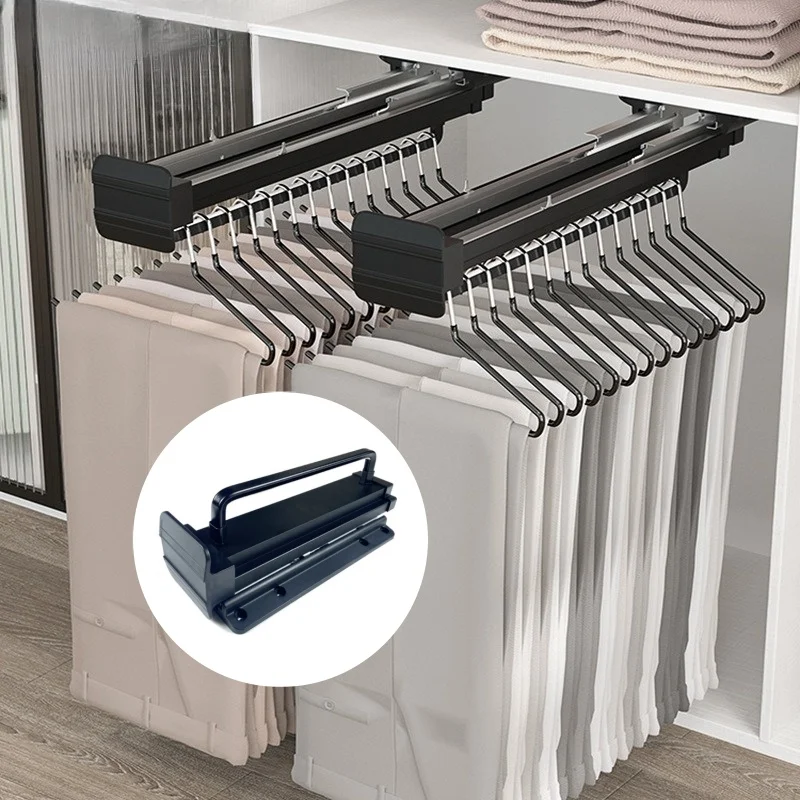 

Household Clothes Rail Is Retractable and Pullable To Store Clothes Pants Socks Scarves with Anti-slip Strips Sturdy and Durable