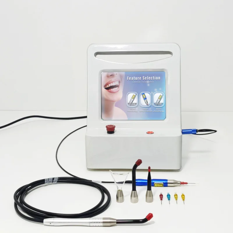 Newest Portable Diode Laser Teeth Whitening Soft Tissue Cutting Dental 980nm Wavelength High Strength 7W Power Device 1-Year