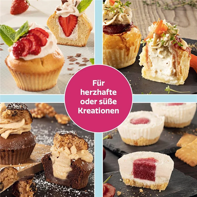 Muffin bolo buraco diy pastelaria cupcake unido remover dispositivo êmbolo cortador de cozimento decoração escavação buracos ferramentas fácil de usar 6 pçs