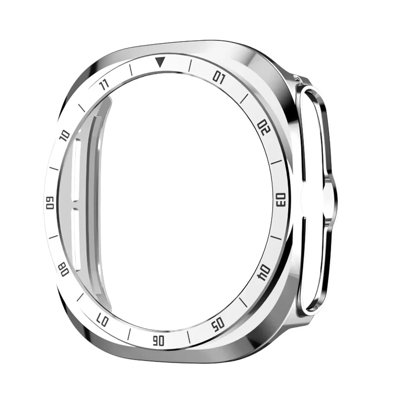 Scale Bezel+Case for Samsung Galaxy Watch Ultra 2 47mm Smartwatch Protective Hard PC Bumber Shell for Galaxy Watch Ultra2 Cover