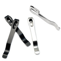 Stainless Steel Back Clip for DIY Folding Pocket Knife Tool DIY Accessories Back Clip Custom Folding Knife Back Clip Holder