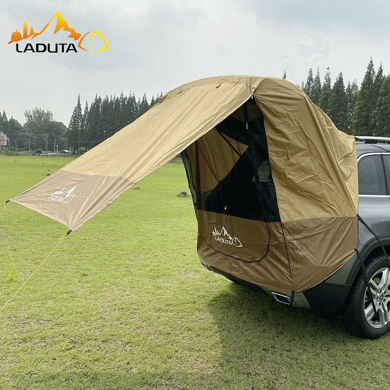 Car Trunk Tent For Camping Waterproof Auto Awning SUV Car Tail Tent Portable Trunk Sleep Bed Shade Awning For Self-driving Camp