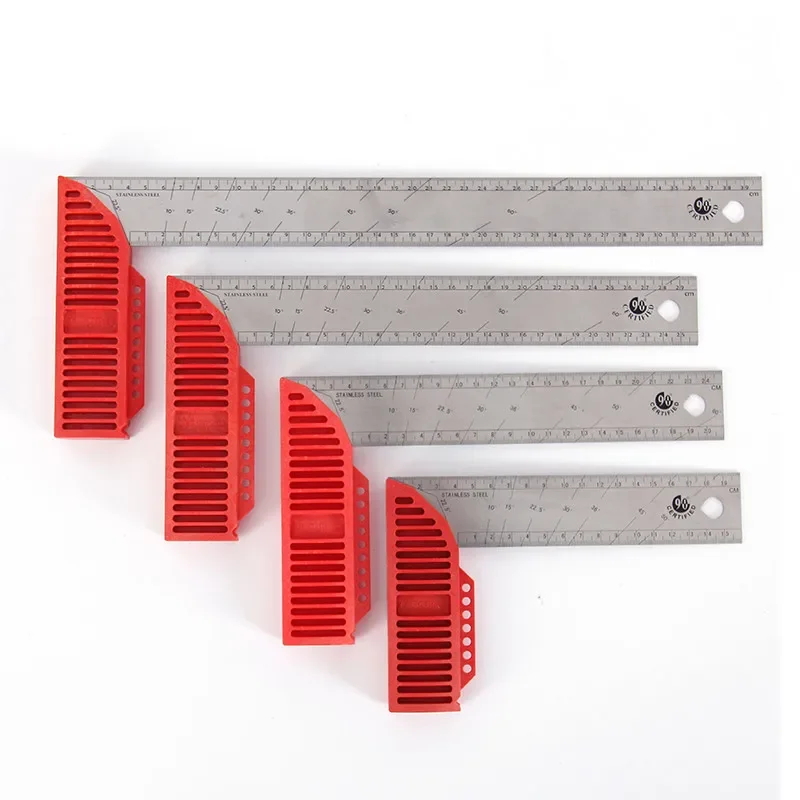 KAPRO – règle rectangulaire multifonction de haute qualité, pour le travail du bois, outil de marquage de lignes épaisses en acier inoxydable à 90 degrés