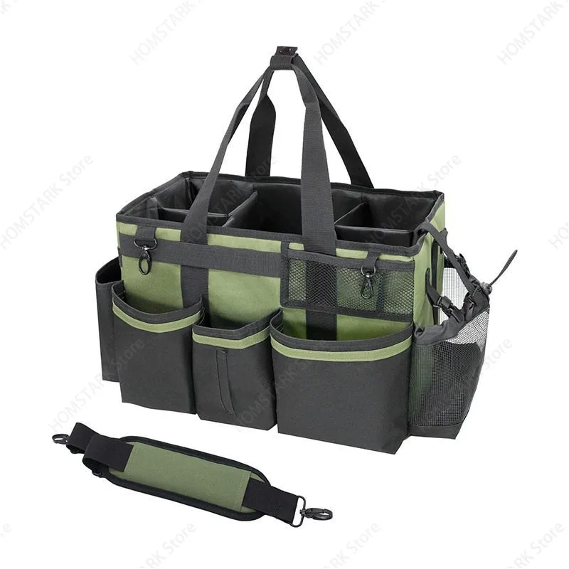 Large‑Capacity Crossbody Cleaning Tool Bag Portable Vehicle‑Mounted Storage Pouch For Housekeeping Maintenance Work Gear