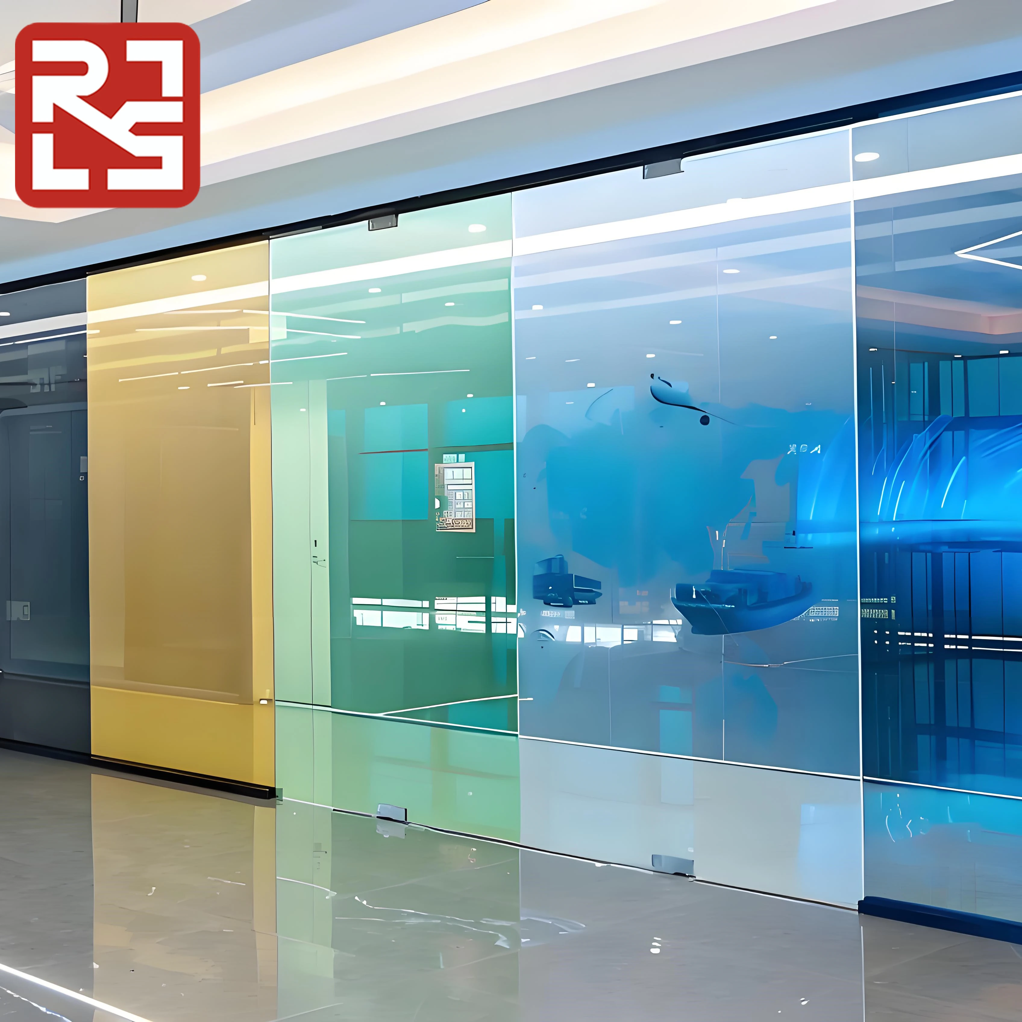 Multiple Colors Modern Decorative Smart Tint PDLC Switchable Electronic Film Clear to Opaque Self Adhesive Sticker