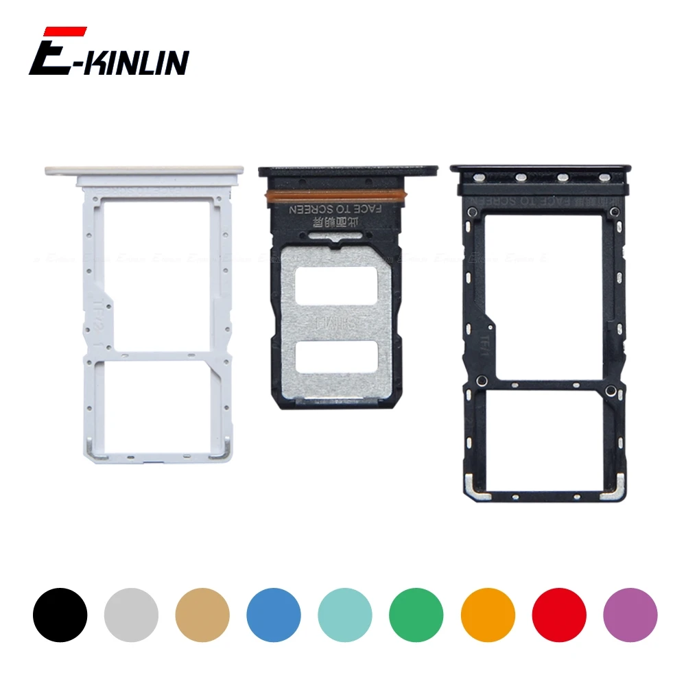 Sim Card Tray Socket Slot Reader Adapter For XiaoMi Redmi Note 13R 14 Pro Plus Micro SD Card Holder Connector Container Parts