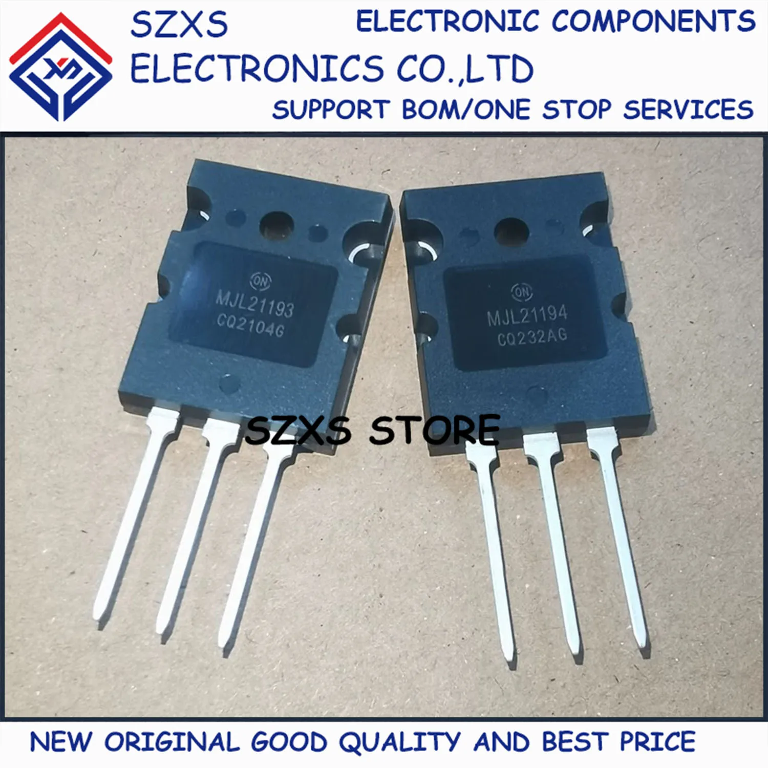 New Original 2Pairs 5Pairs MJL21193 MJL21193G + MJL21194 MJL21194G TO-264 Audio Amplifier Transistor In Stock Good Quality