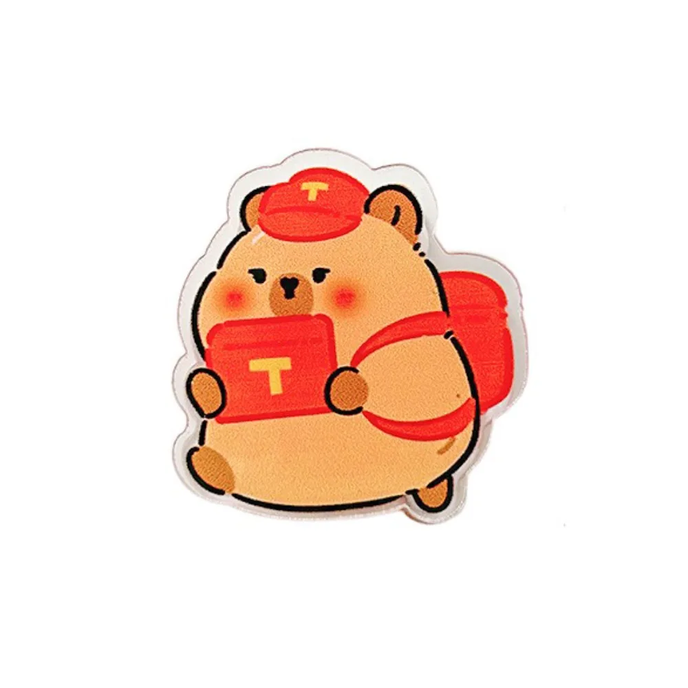 Capybara Capybara PP Clip Decorative Paperclip Cartoon Memo Clip Cartoon Acrylic Acrylic Paper Clip Student Kids