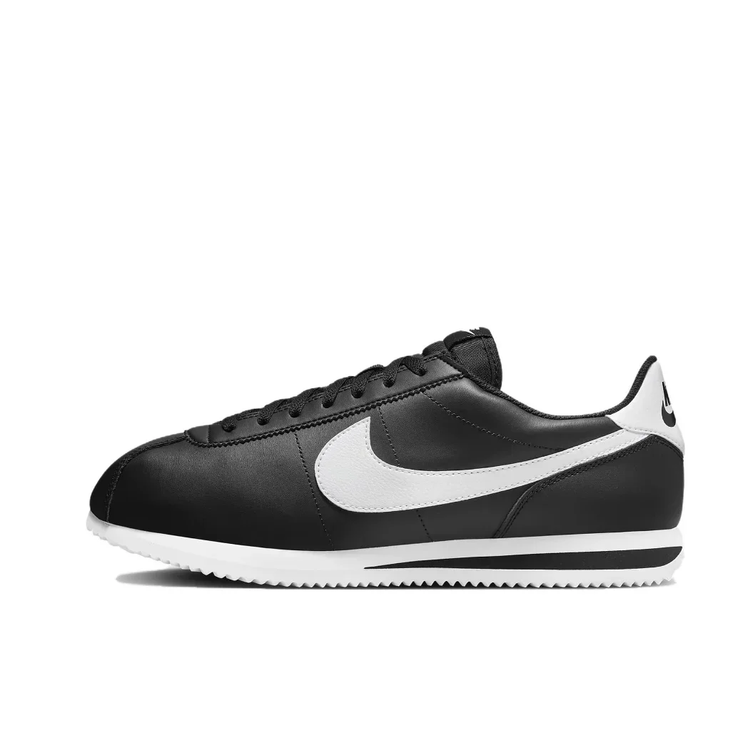 أحذية Nike Cortez الرياضية للرجال والنساء، أحذية الجري الكلاسيكية الرجعية، أحذية رياضية ناعمة وجيدة التهوية، خفيفة الوزن وأنيقة باللون الأسود