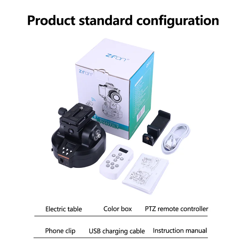 Jiyong　81 ZIFON YT-2000 AI Face Track YT-1200 Rotation Panoramic Remote